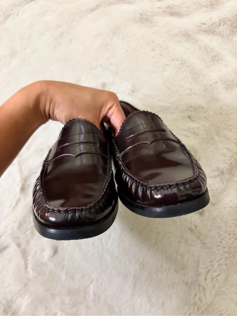 NWOB Marc Joseph NY East Village 2.0 Penny Loafers Oxblood Burgundy Size 8 - Picture 6 of 12